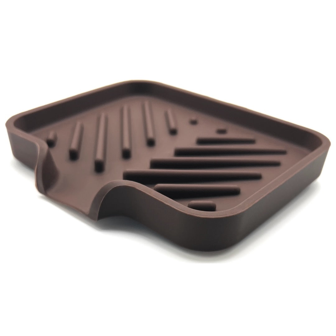 Self Draining Silicone Soap Dish - Diagonal