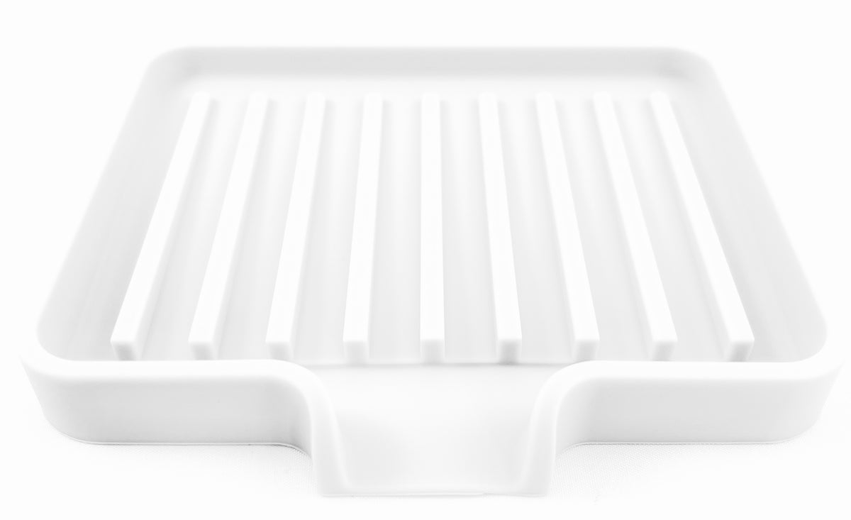 Self-Draining Silicone Soap Dish – 2-Pack
