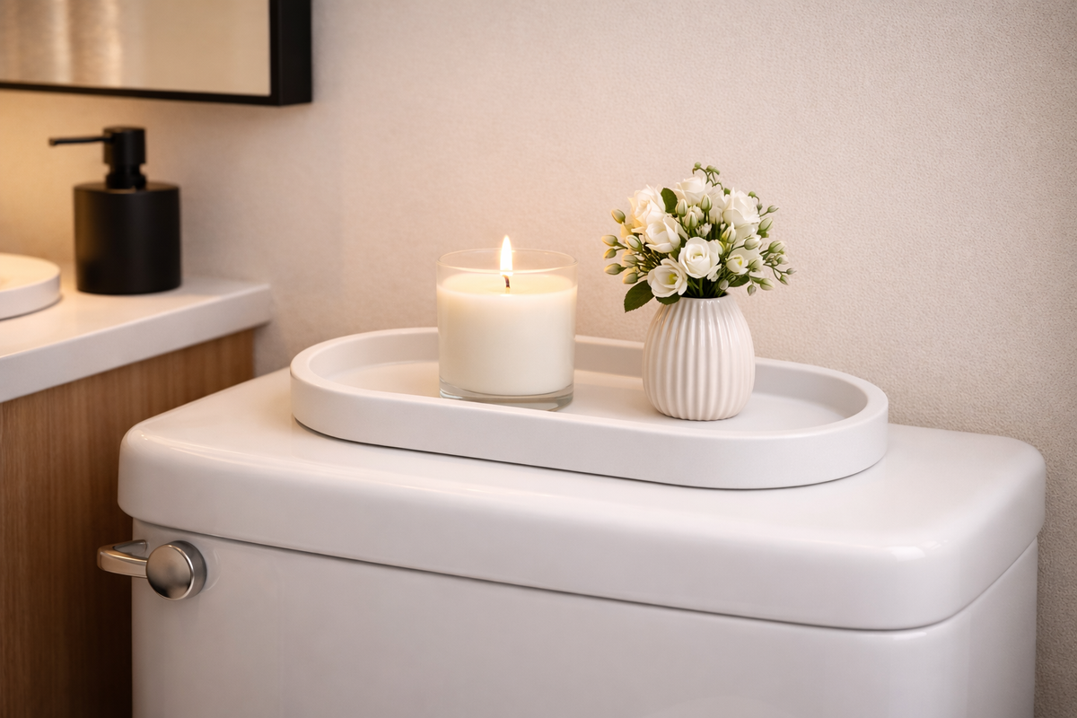 Matte Silicone Vanity Organizer Tray