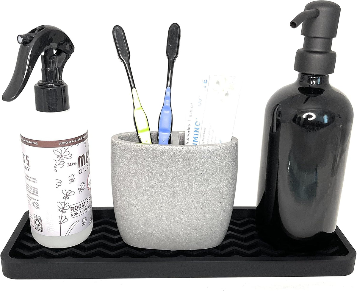 Silicone Sink Organizer Tray - Zig Zag