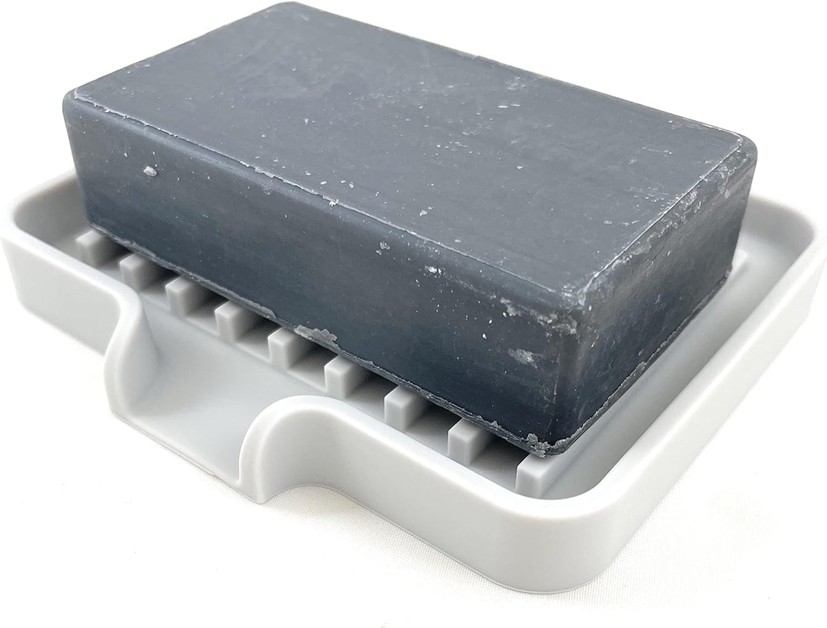 Self-Draining Silicone Soap Dish – 2-Pack
