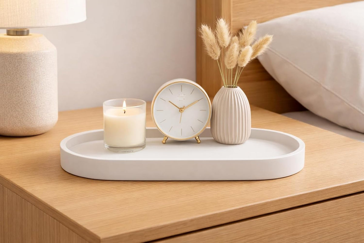 Matte Silicone Vanity Organizer Tray