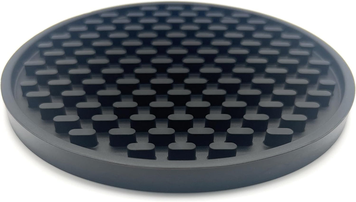 Silicone Coaster Set with Holder, 6 Coasters