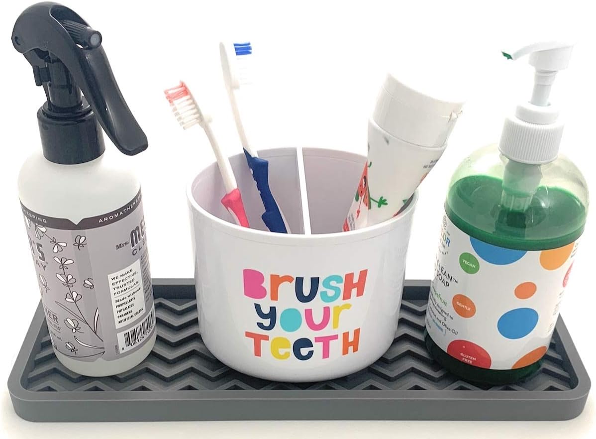 Silicone Sink Organizer Tray - Zig Zag