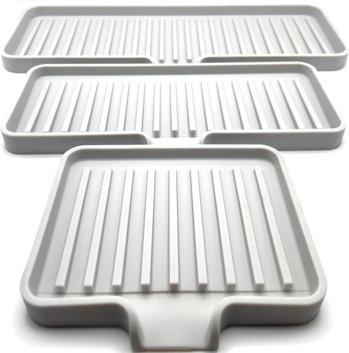 Self-Draining Silicone Soap Dish – 2-Pack