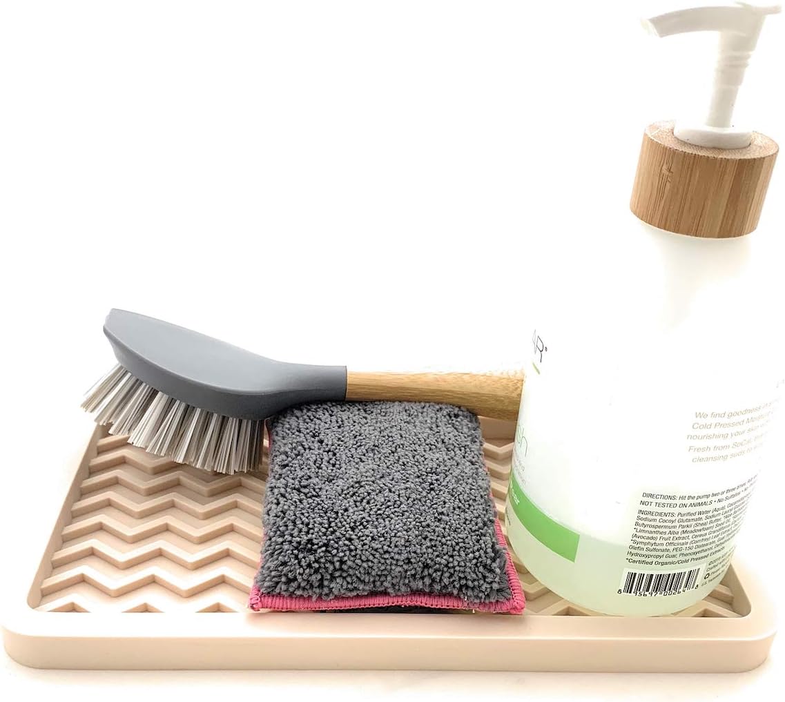 Silicone Sink Organizer Tray - Zig Zag