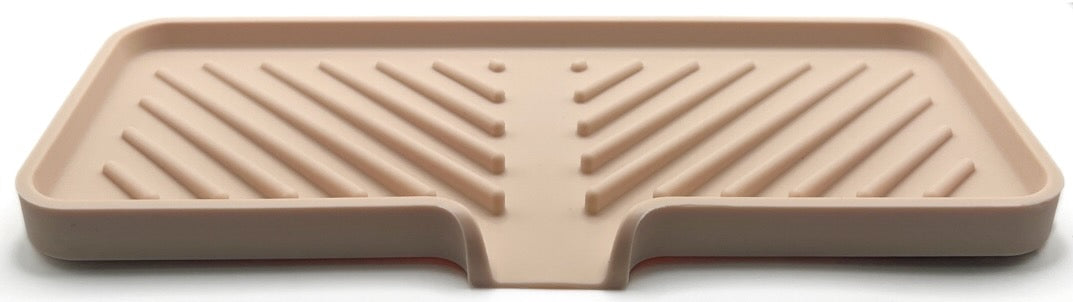Silicone Self-Draining Sink Organizer Tray for Kitchen & Bathroom