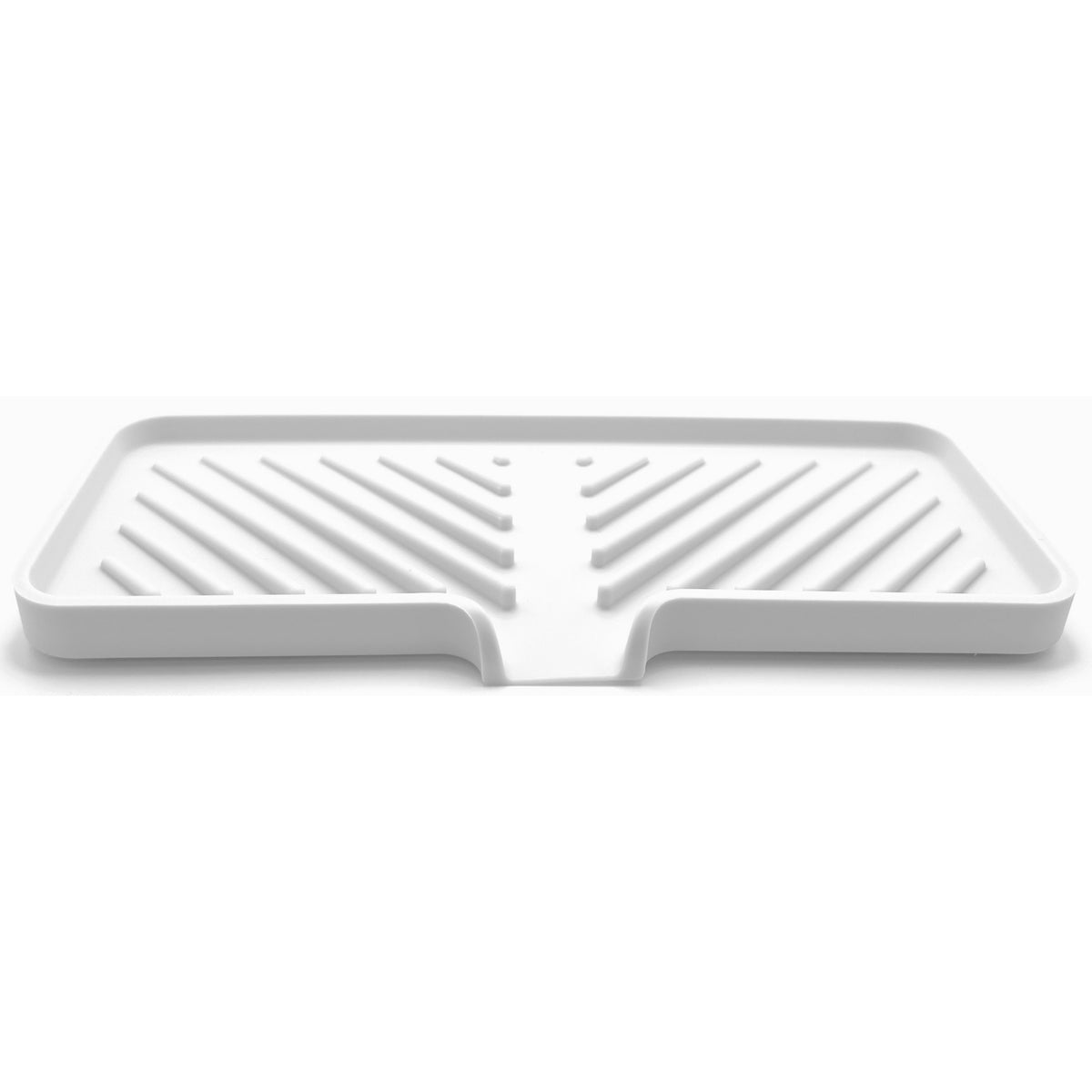 Silicone Self-Draining Sink Organizer Tray for Kitchen & Bathroom