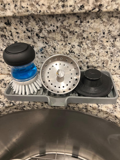 Self-Draining Sink Organizer Tray