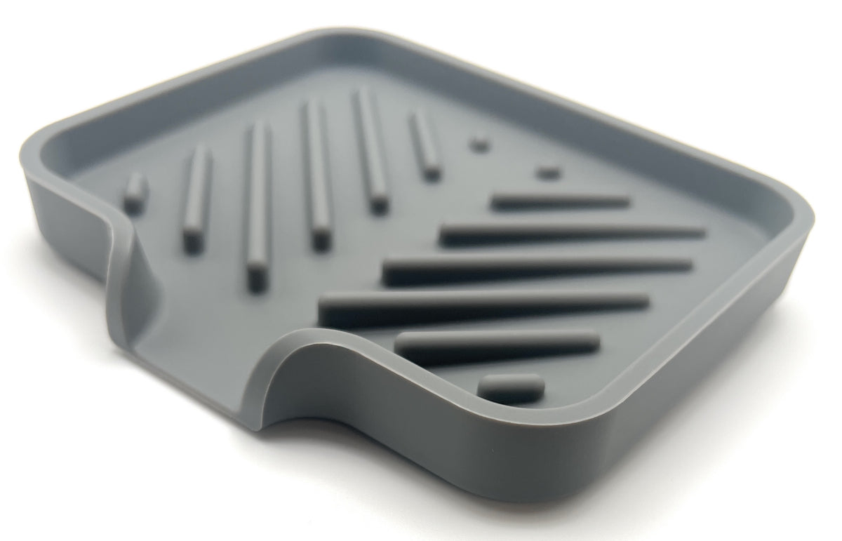 Self Draining Silicone Soap Dish - Diagonal