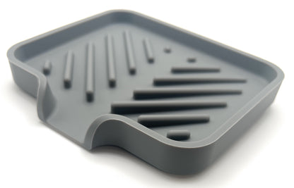 Self Draining Silicone Soap Dish - Diagonal