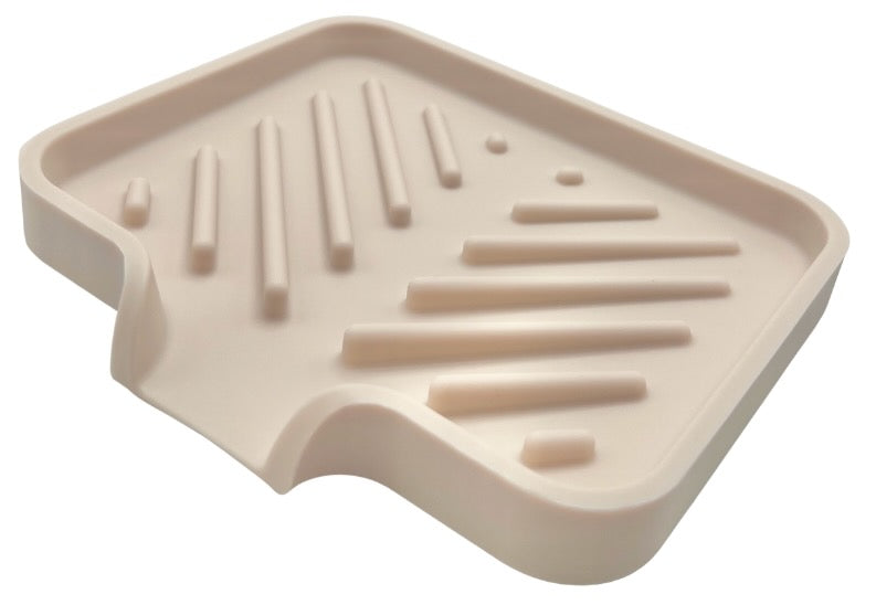 Self Draining Silicone Soap Dish - Diagonal