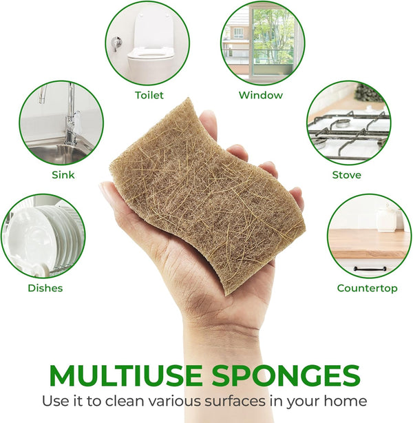 Compostable Kitchen Scrubbers 12 Pack