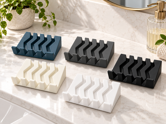 Angled Self Draining Soap Dish