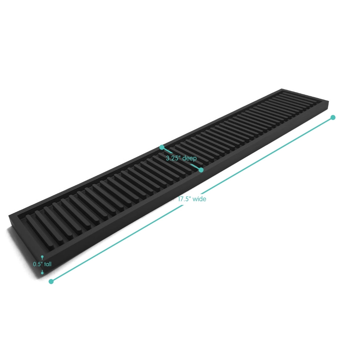 Silicone Bar Rail Mat 17.5" x 3.25"