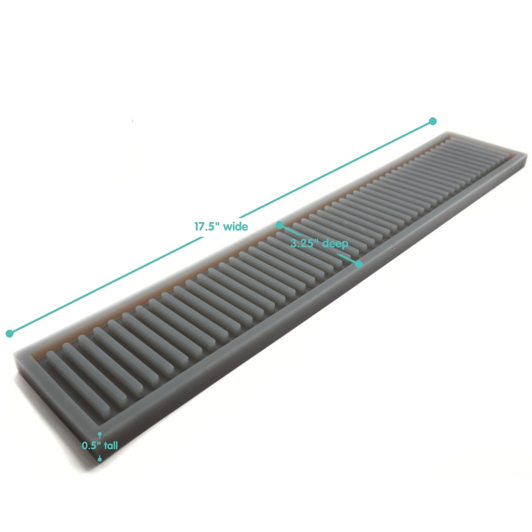 Silicone Bar Rail Mat 17.5" x 3.25"