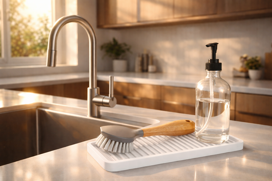 Silicone Sink Organizer Tray – Straight Line Design