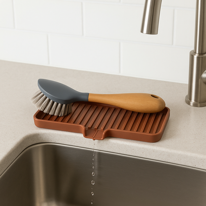 Self-Draining Sink Organizer Tray