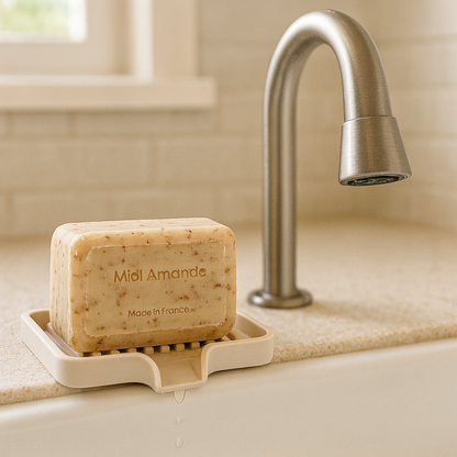 Soap Dish w Drain Chute (2)