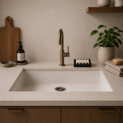 Self-Draining Soap Dish Zig Zag