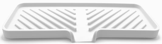 Silicone Self-Draining Sink Organizer Tray for Kitchen & Bathroom