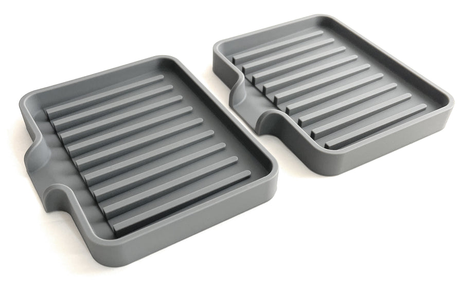 Self-Draining Silicone Soap Dish – 2-Pack