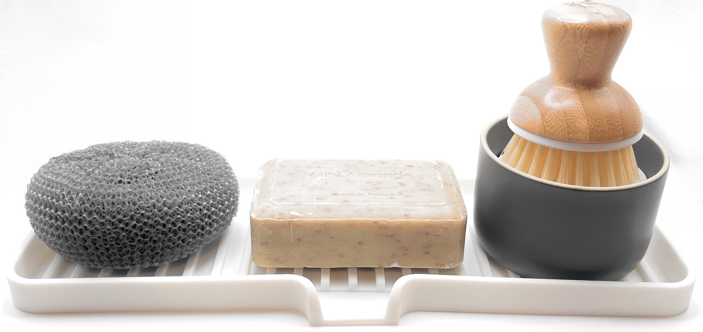 Self-Draining Sink Organizer Tray