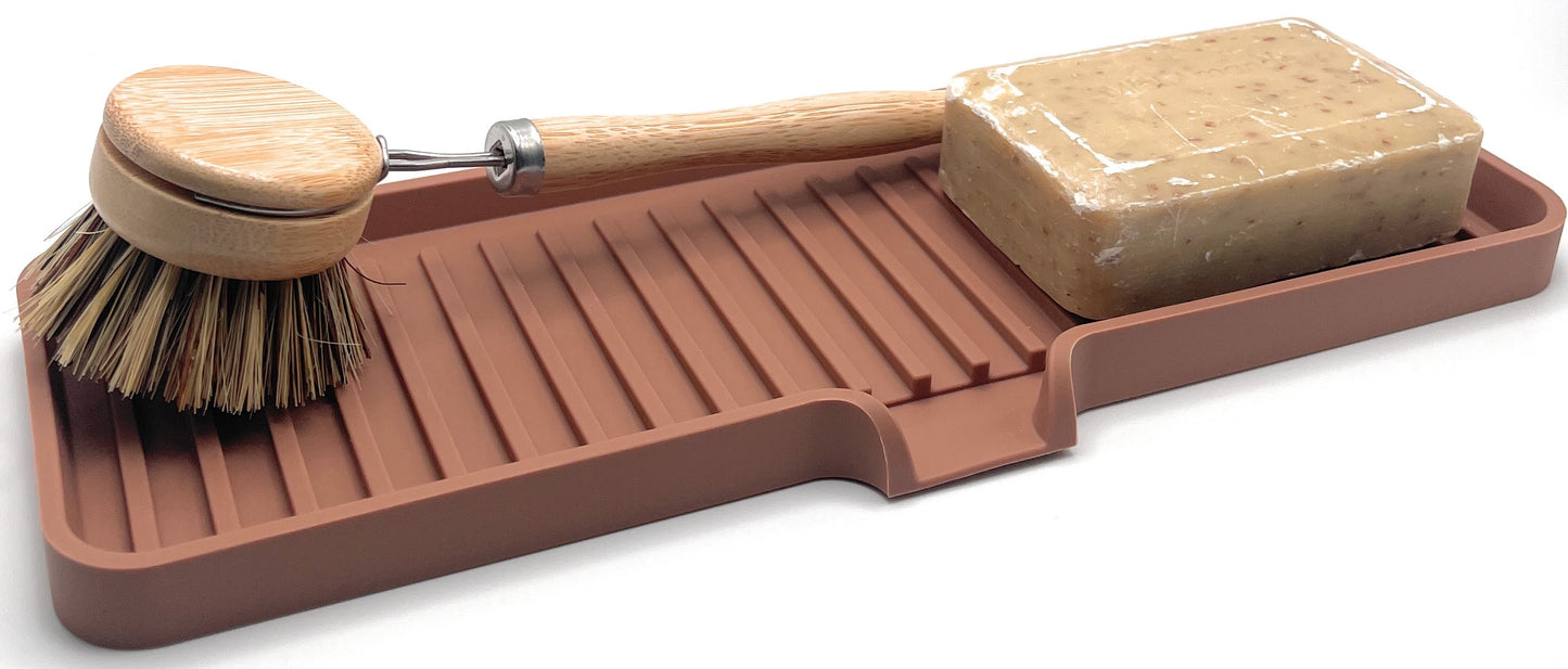 Self-Draining Sink Organizer Tray