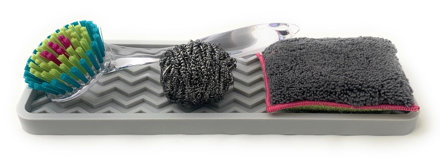 Silicone Sink Organizer Tray - Zig Zag