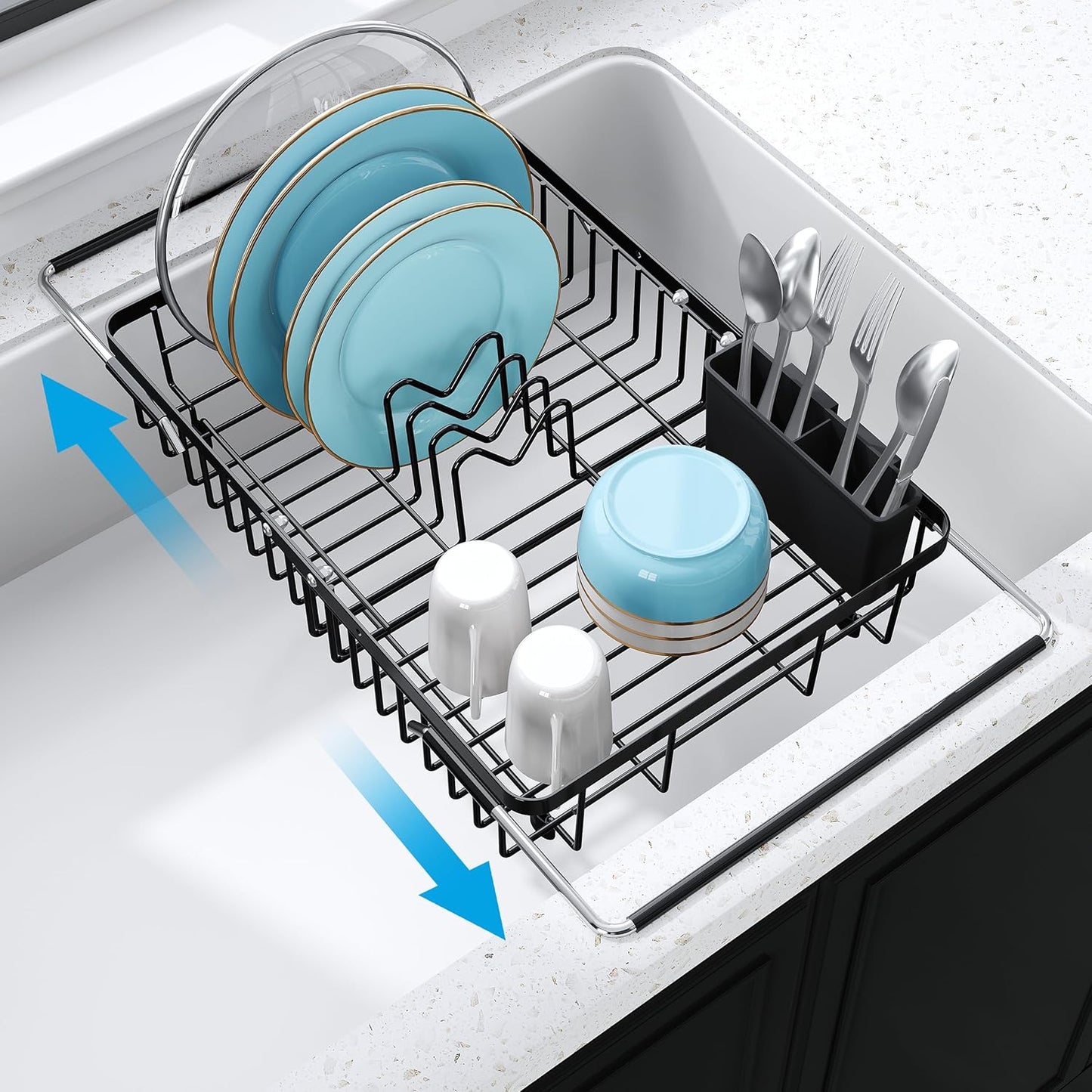 Over-Sink Expandable Drying Rack