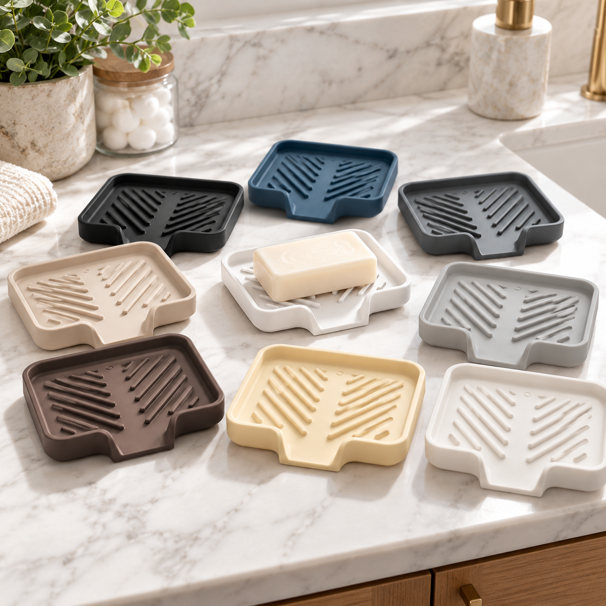 Self Draining Soap Dish