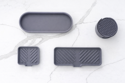 Self-Draining Sink Organizer Tray