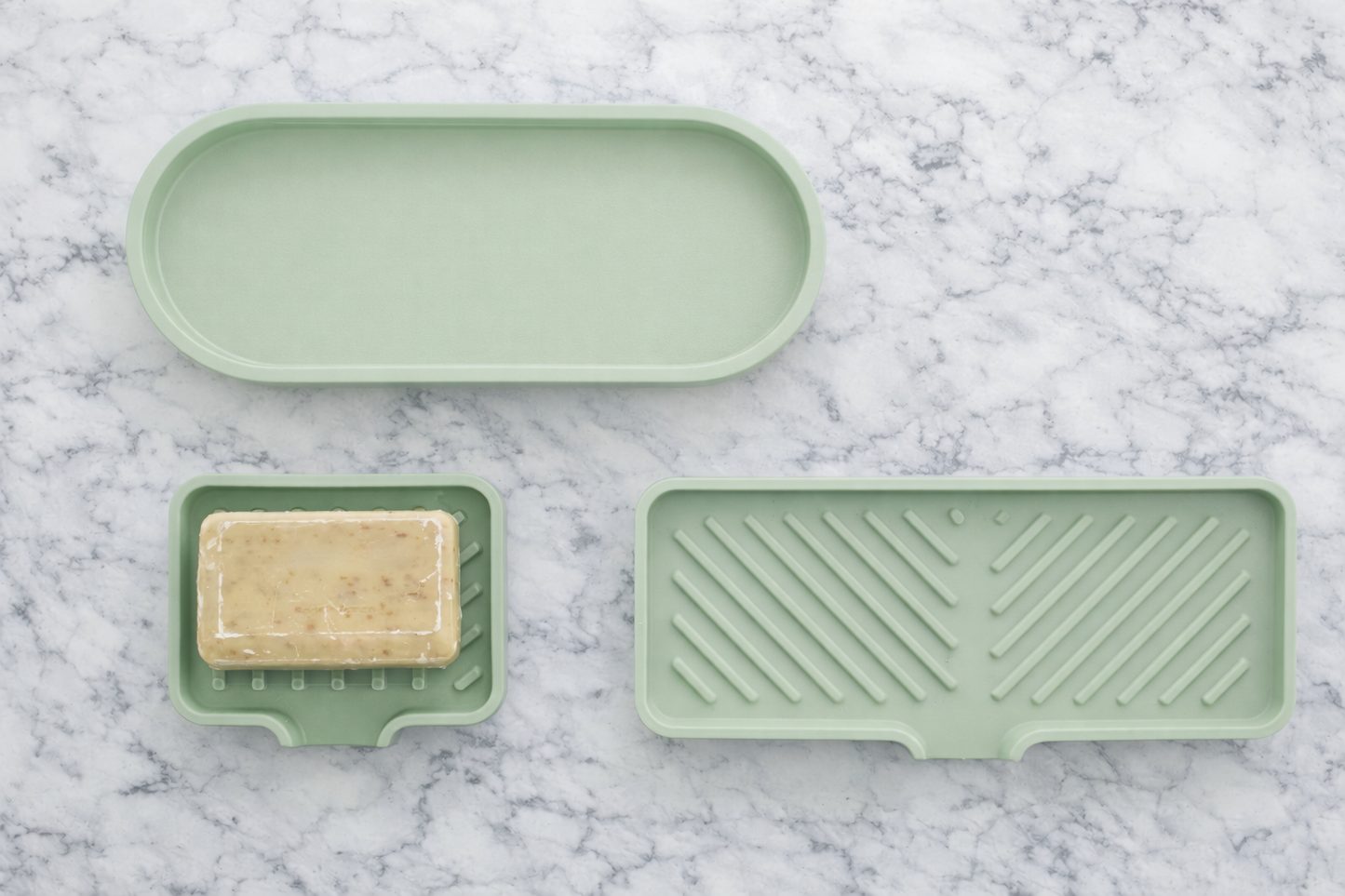 Self-Draining Sink Organizer Tray