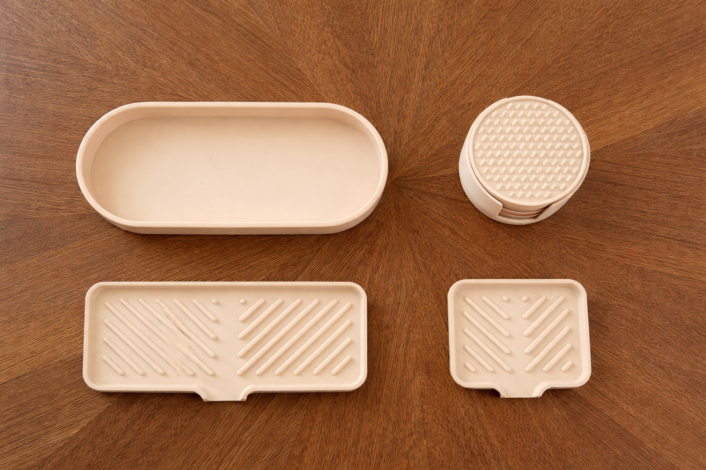 Self-Draining Sink Organizer Tray