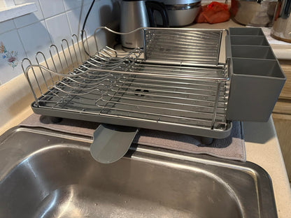 Self-Draining Dish Drying Rack