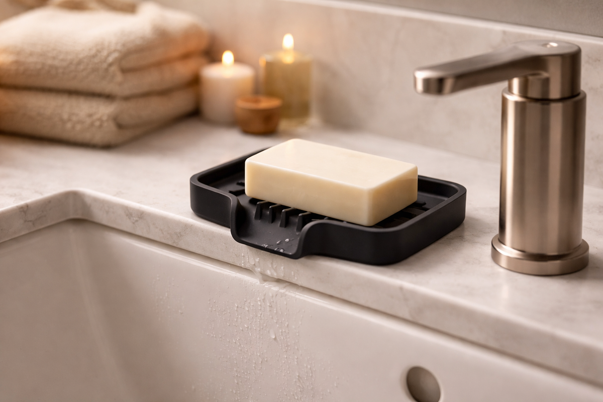 Self Draining Soap Dish