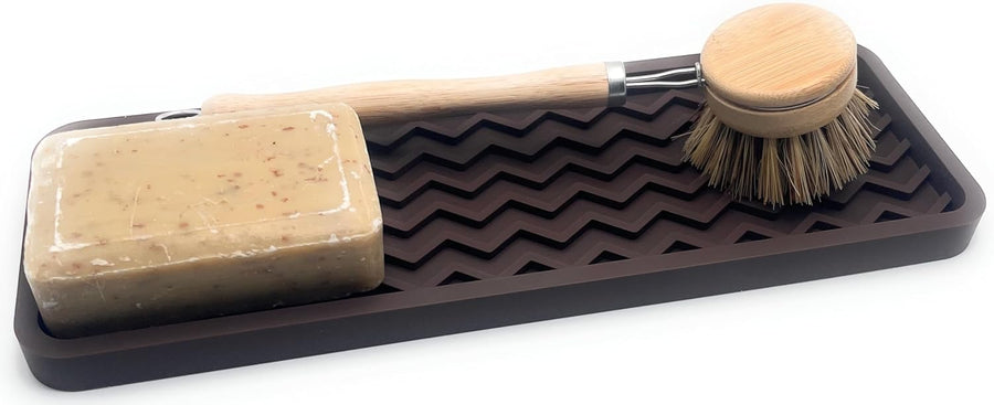 Silicone Sink Organizer Tray - Zig Zag