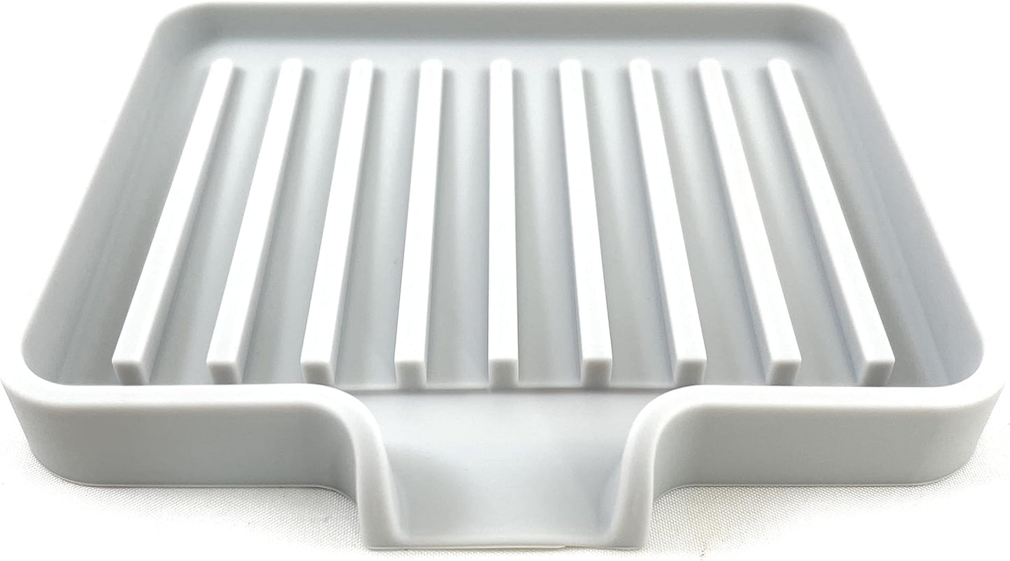 Soap Dish w Drain Chute (2)