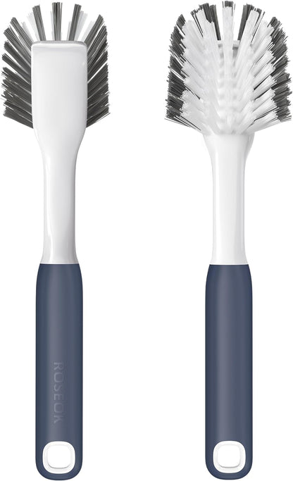 Kitchen Scrub Brush with Scraper Duo
