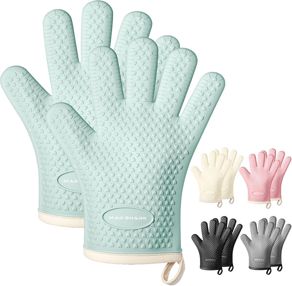 Grippy Silicone Oven Mitt Pair
