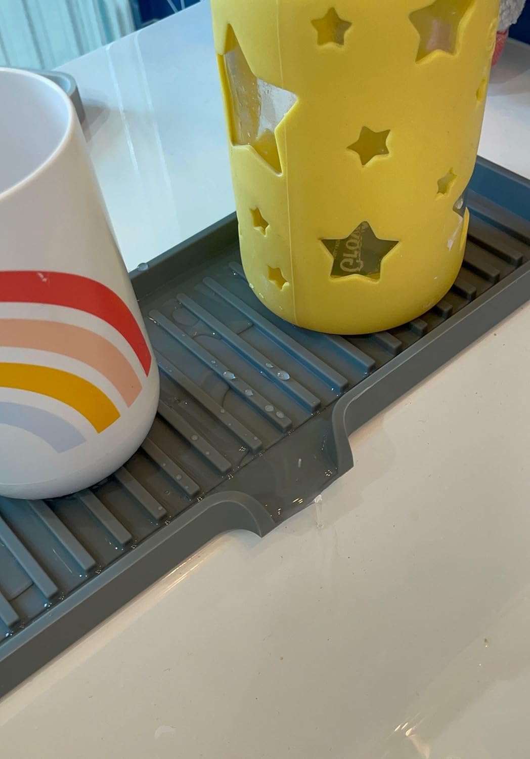 Self-Draining Sink Organizer Tray