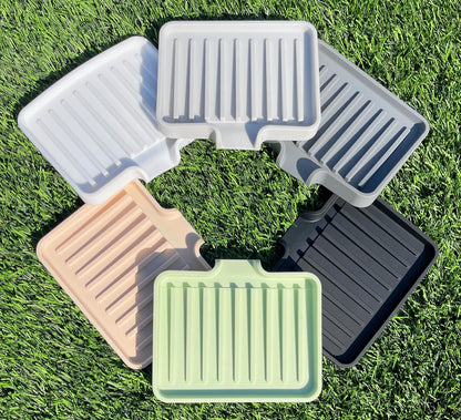 Soap Dish w Drain Chute (2)