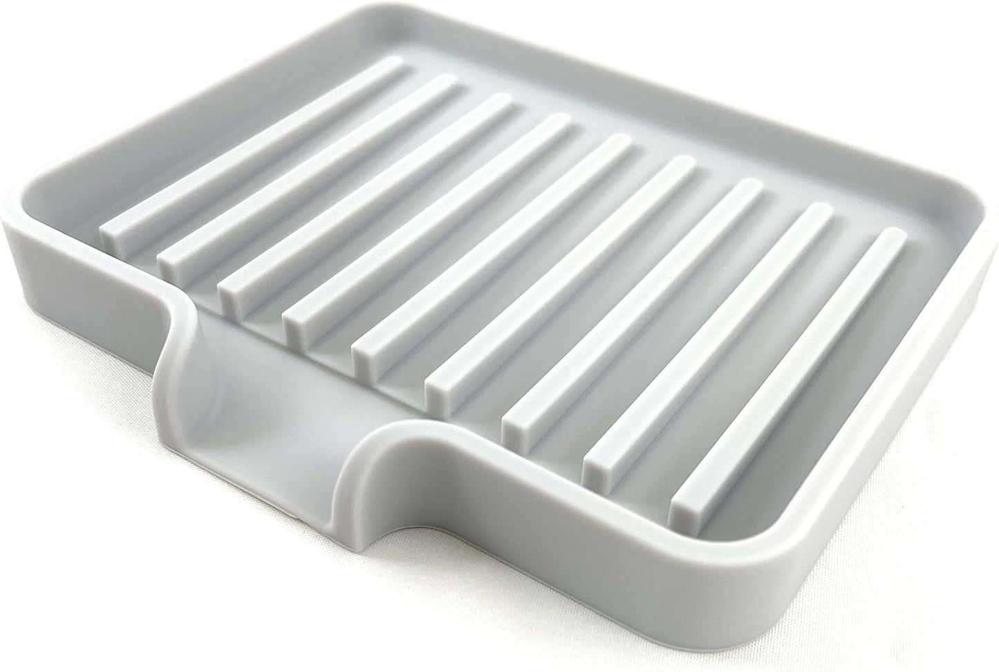 Soap Dish w Drain Chute (2)