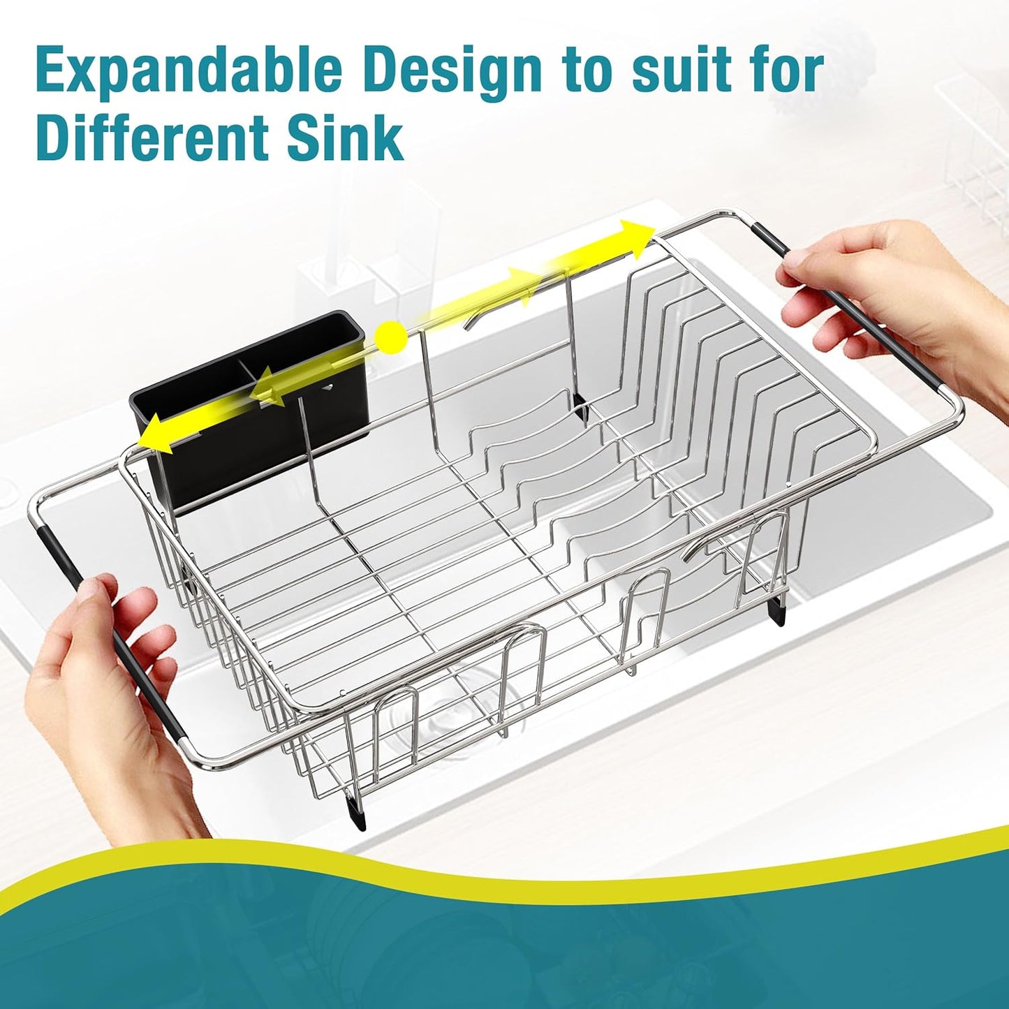 Over-Sink Expandable Drying Rack