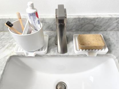 Soap Dish w Drain Chute (2)