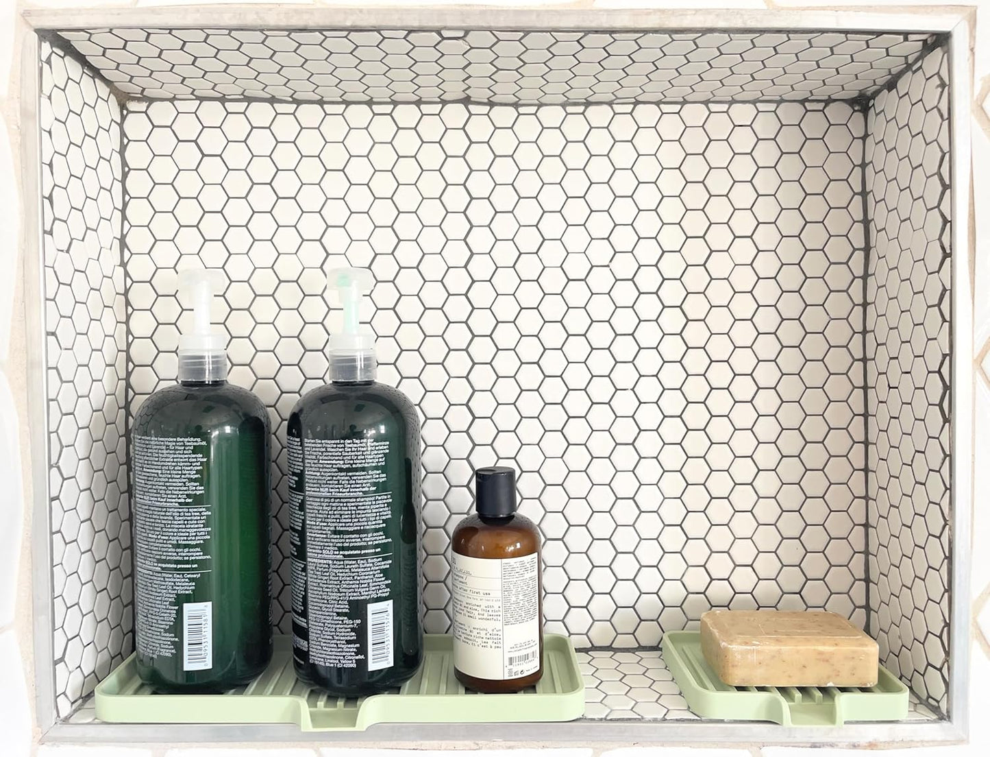 Soap Dish w Drain Chute (2)