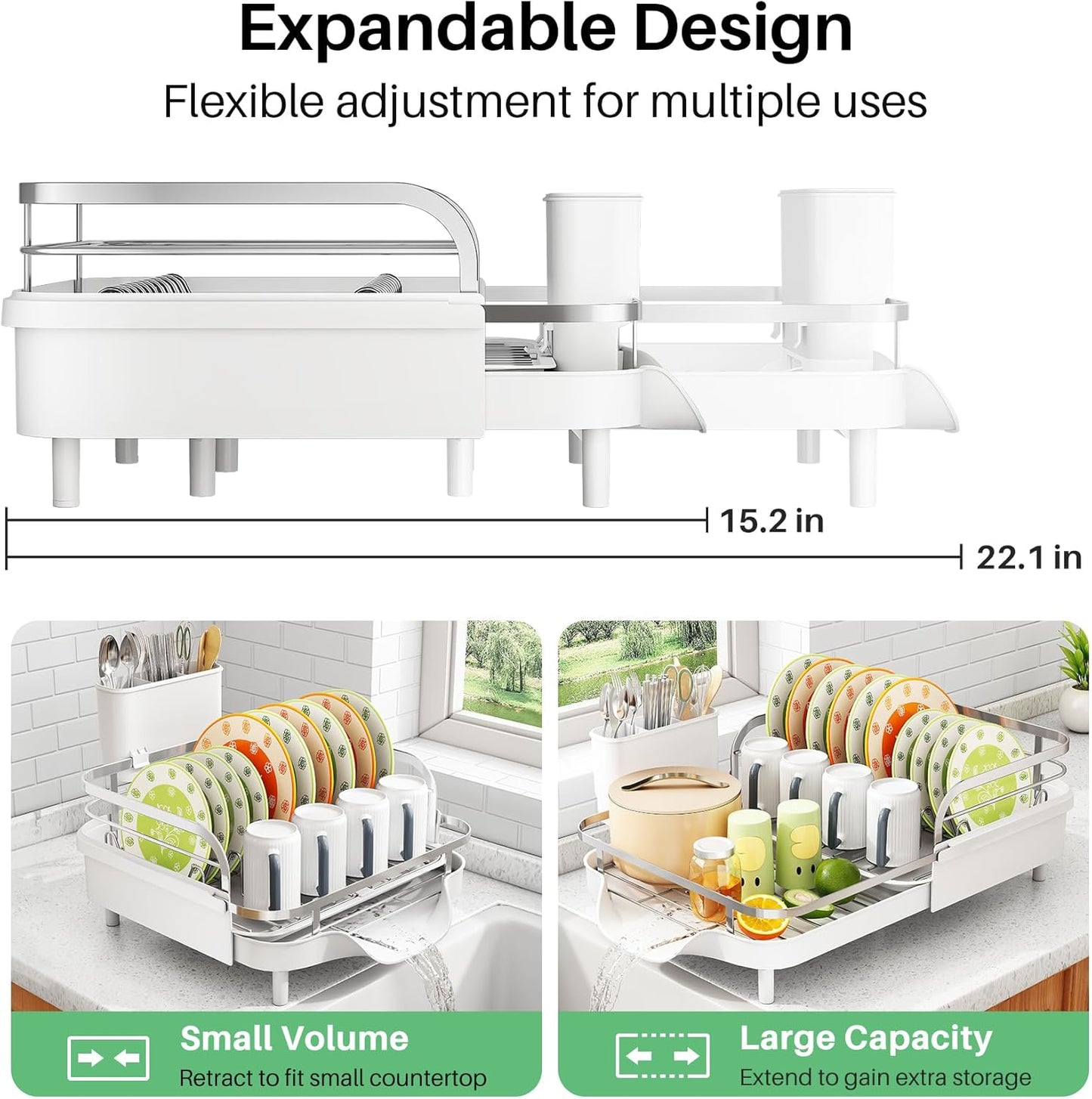 Expandable Self-Draining Drying Rack