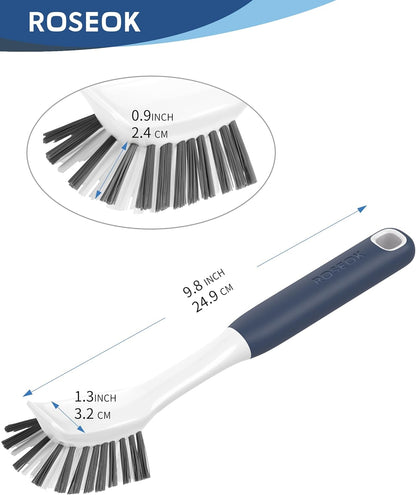 Kitchen Scrub Brush with Scraper Duo