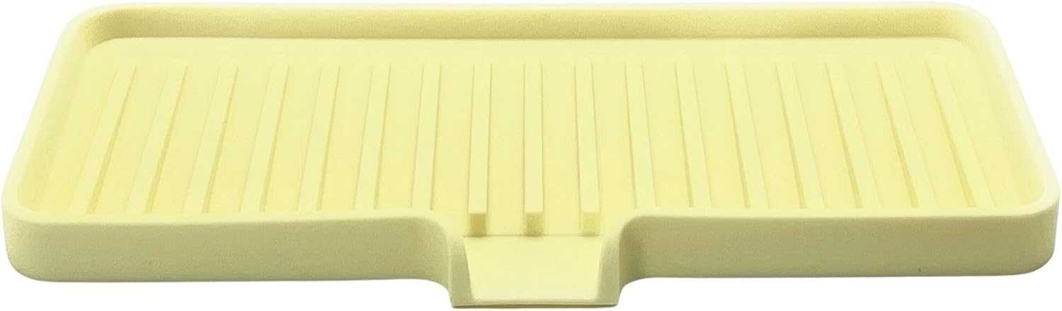 Pale Yellow soap dish tray