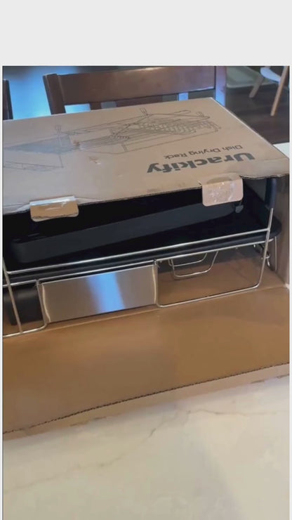 Self-Draining Dish Drying Rack